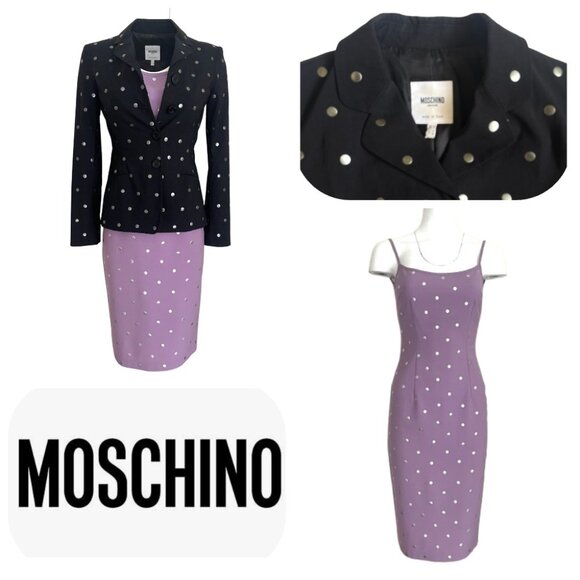 Moschino Dresses & Skirts - Moschino Metal Polka Dots Dress and jacket Set